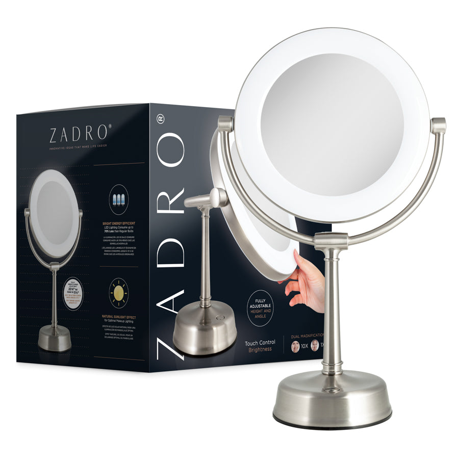 zadro-lexington-espejo-de-maquillaje-iluminado-led-con-aumento-1x-10x-y-atenuado image 7