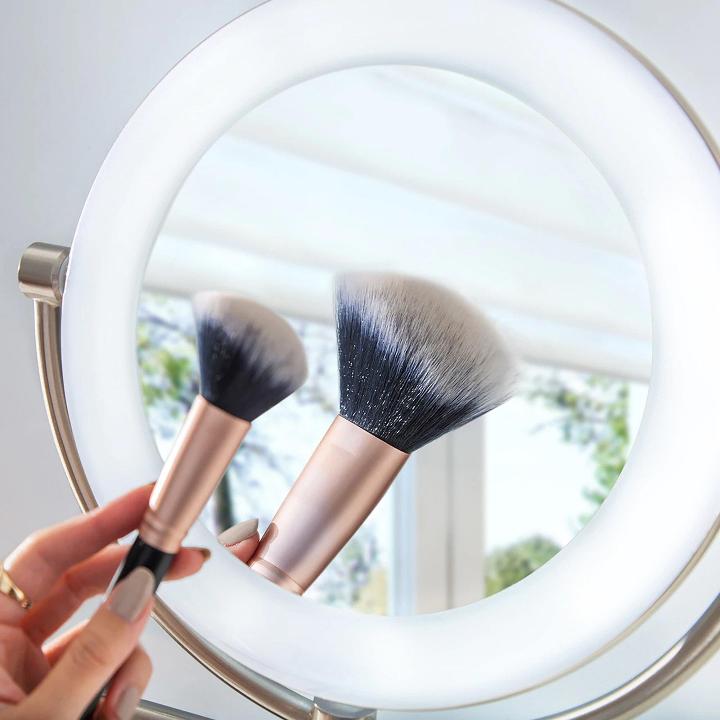 zadro-espejo-de-maquillaje-iluminado-con-aumento-de-pared-con-brazo-extensible-d image 2