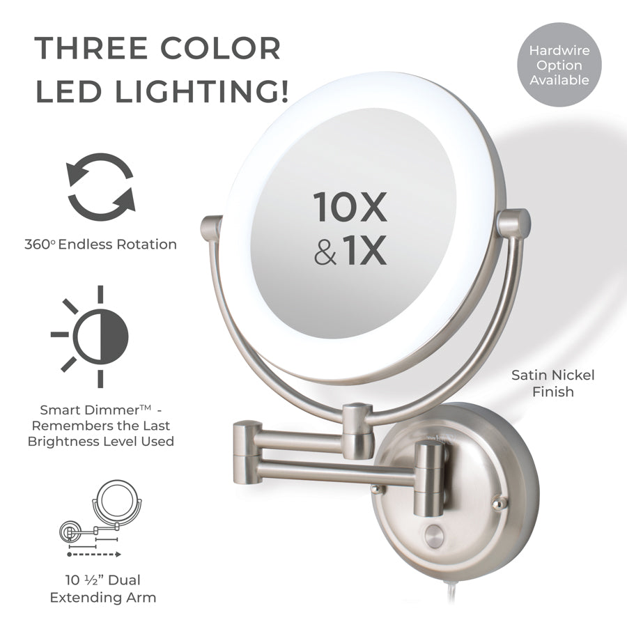 zadro-lexington-espejo-de-pared-iluminado-para-maquillaje-con-led-de-3-tonos-aum image 2