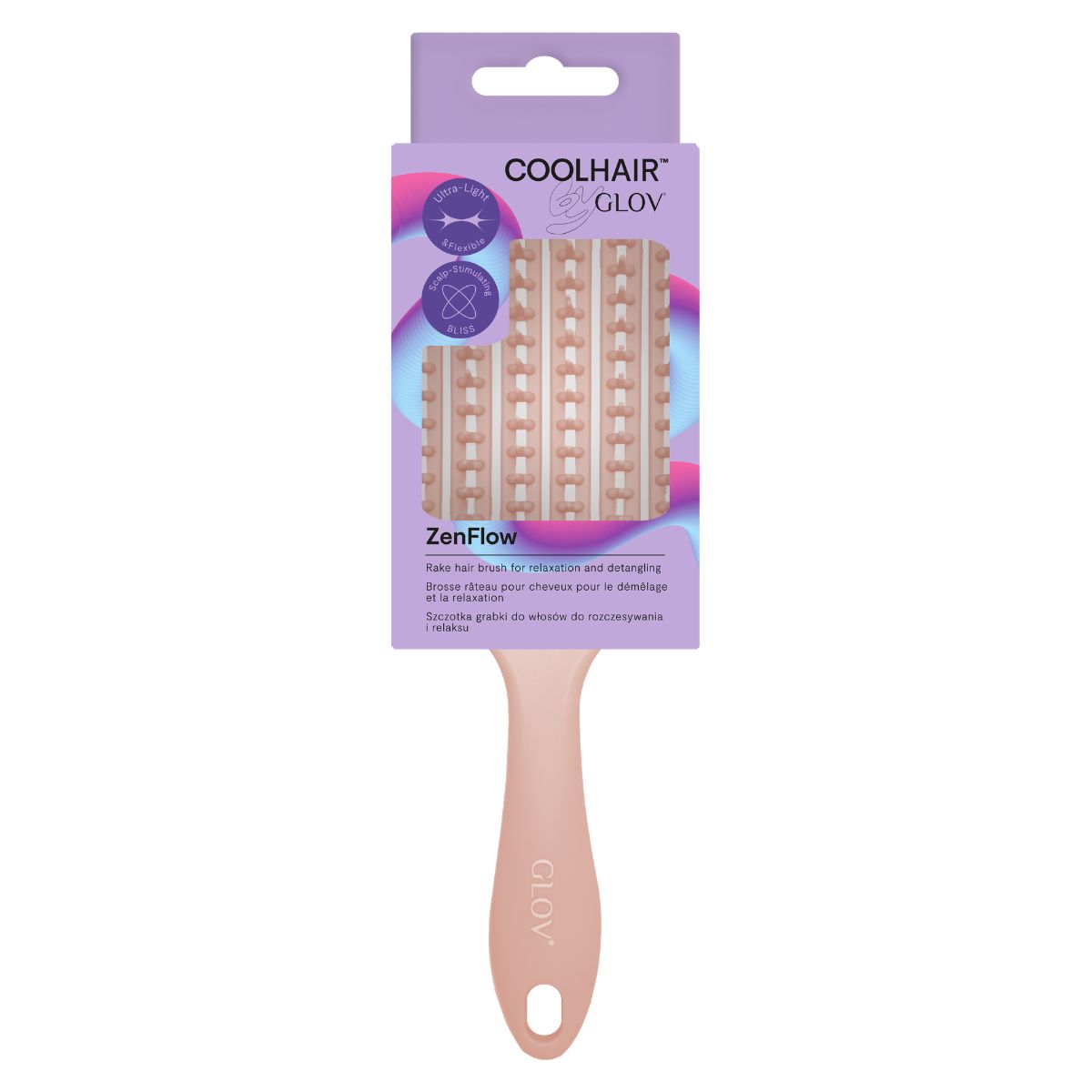 glov-zen-flow-cepillo-desenredante-tipo-rake-para-cabello-y-masaje-del-cuero-cab image 1