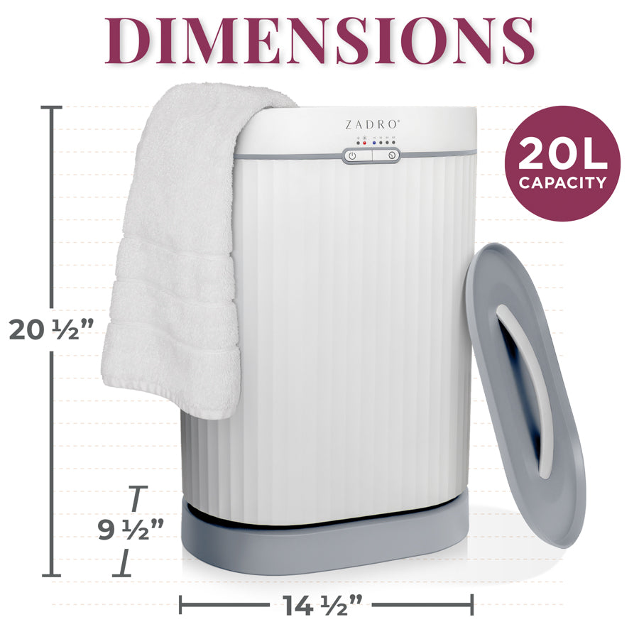 zadro-fluted-calentador-de-toallas-con-difusor-de-aromaterapia-20-l image 2