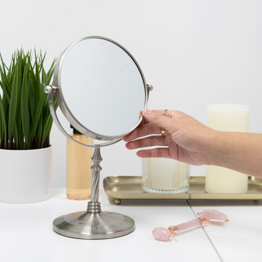 zadro-espejo-de-maquillaje-de-doble-cara-con-aumento-5x-y-cabezal-giratorio-360 image 3