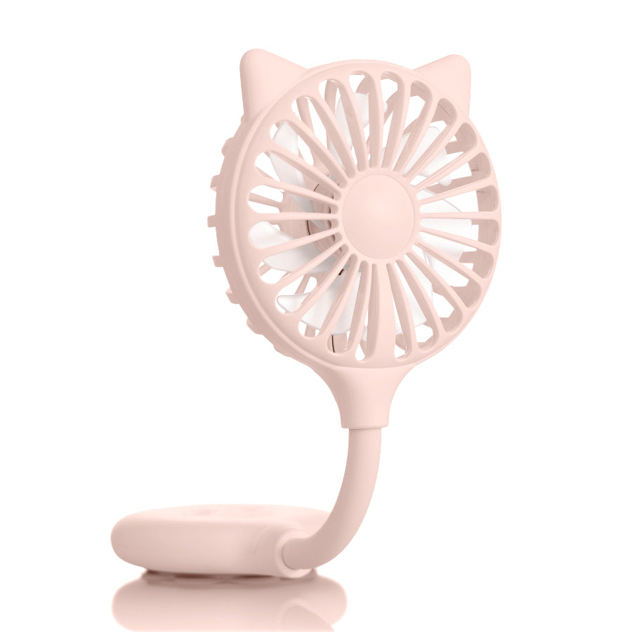 zadro-ventilador-de-belleza-manos-libres-con-orejas-de-gato-plegable-con-ventosa image 1