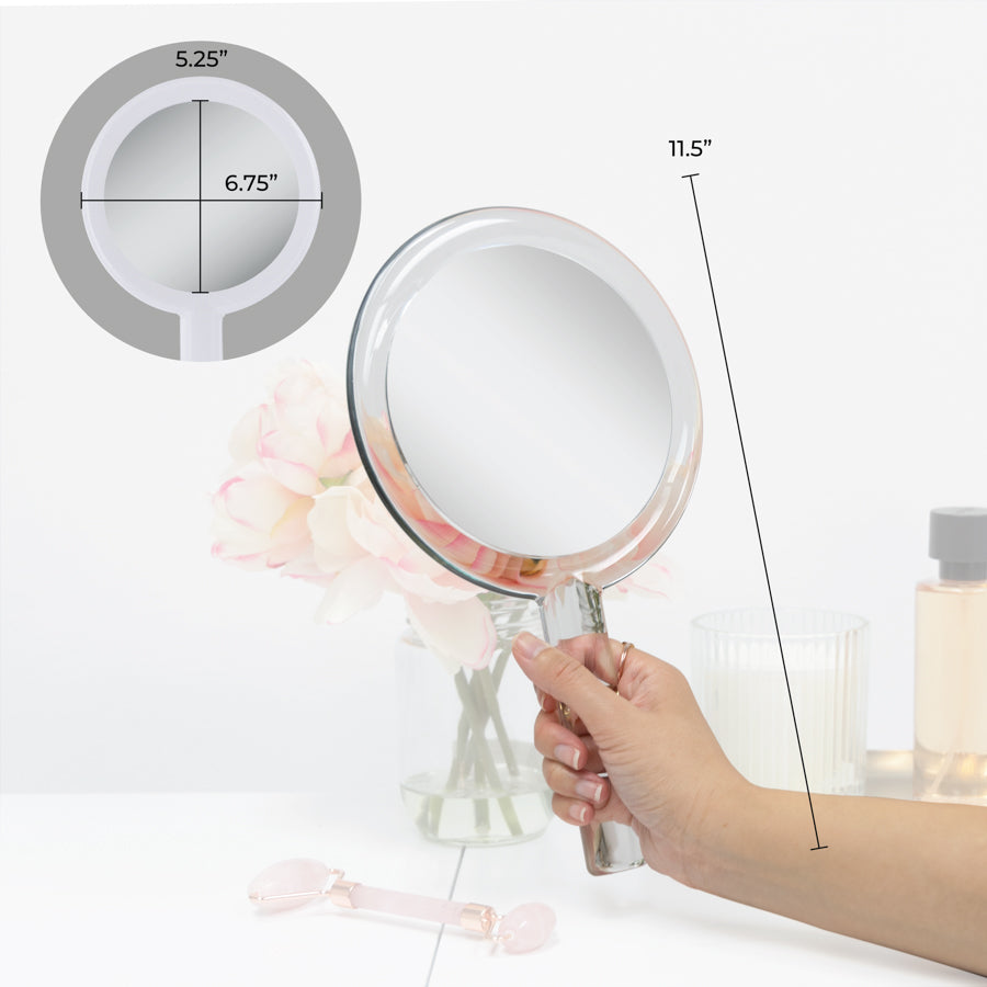 zadro-handheld-makeup-mirror-espejo-de-mano-de-doble-cara-5x-7x-1x-con-soporte-d image 4