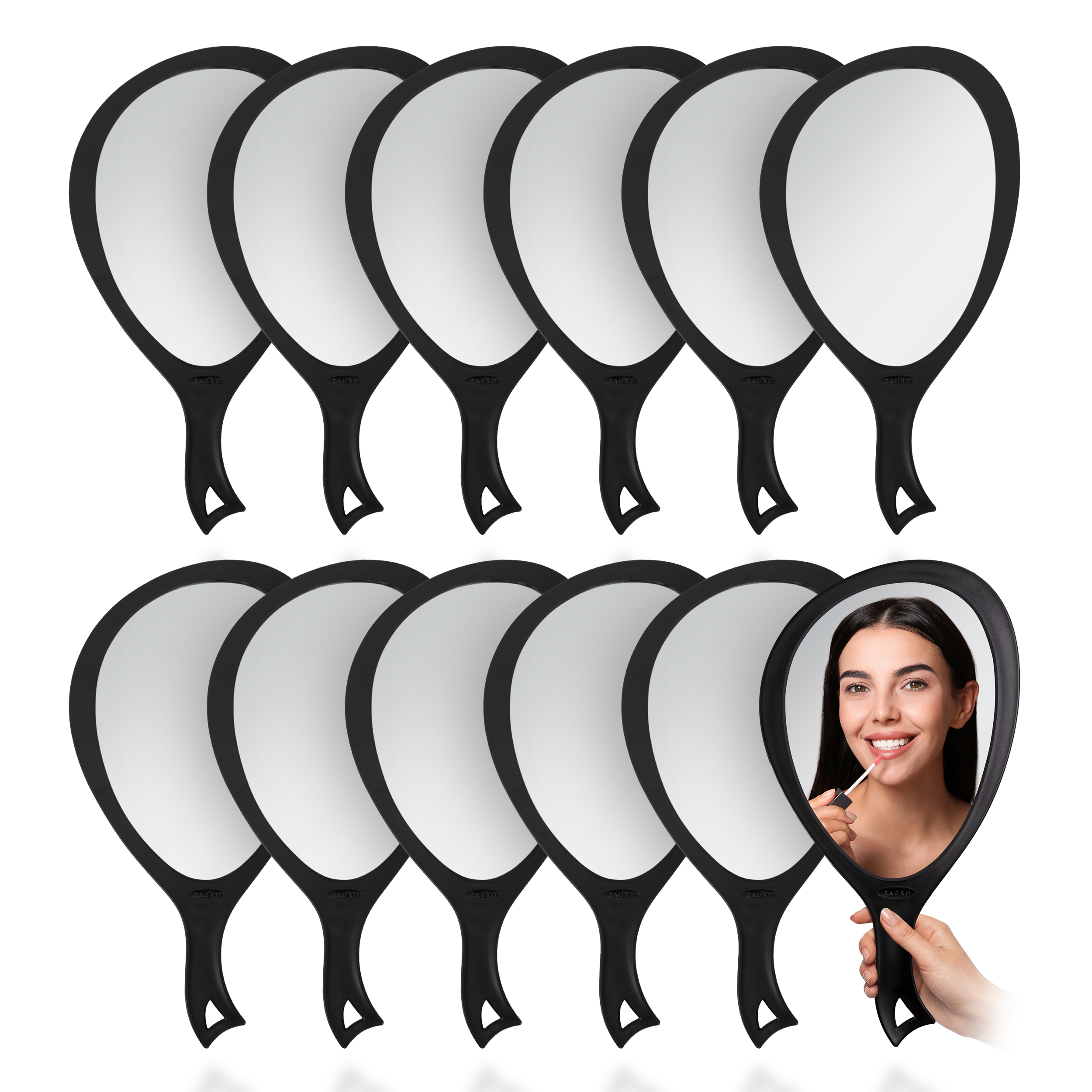 zadro-large-oval-hand-mirror-espejo-de-mano-oval-grande-tipo-gota-con-asa-curva- image 7
