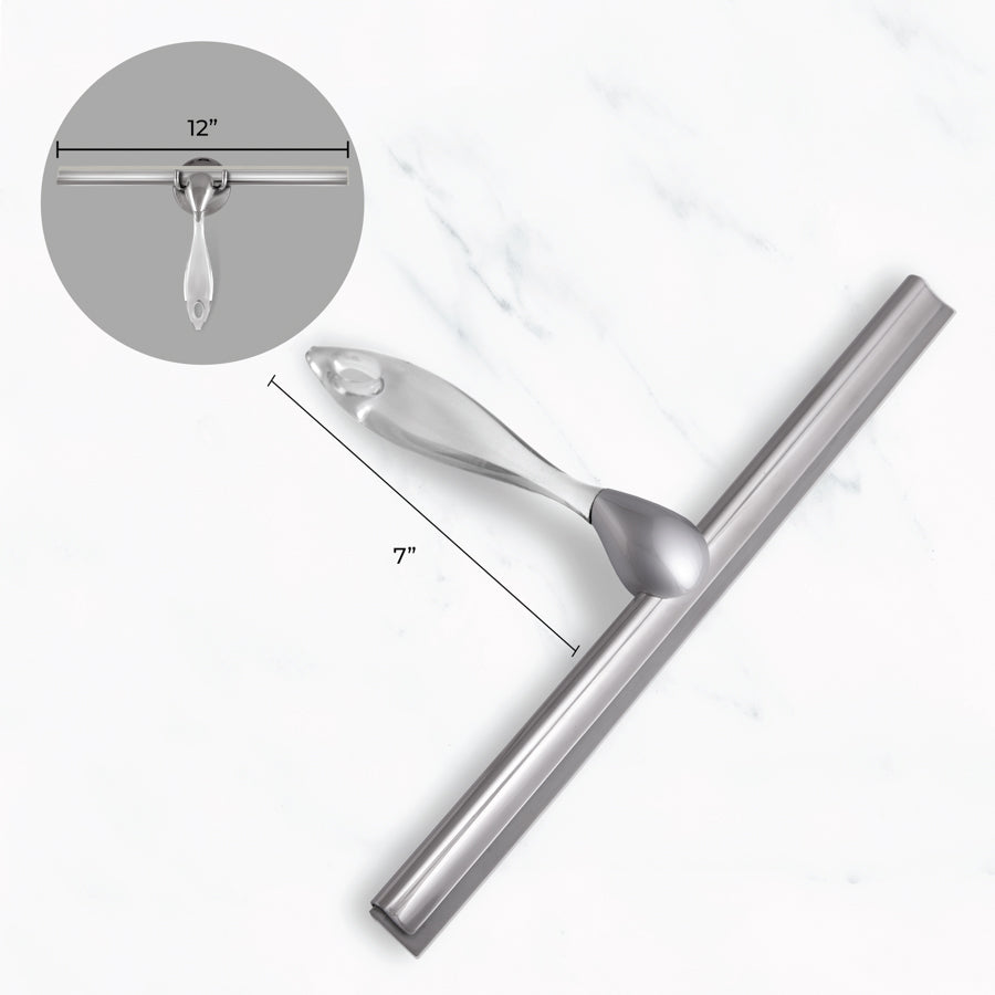 zadro-shower-squeegee-limpiador-de-ducha-con-hoja-de-silicona-de-30-cm-asa-ergon image 3