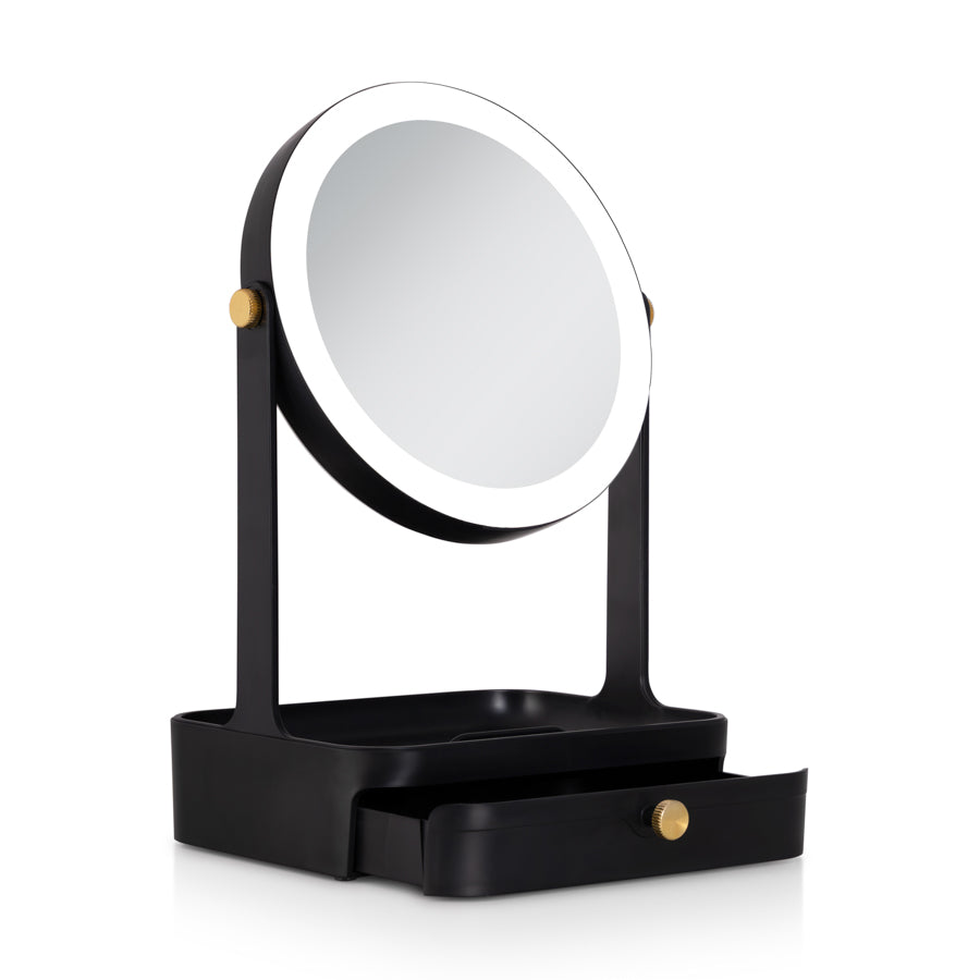 zadro-b2s-espejo-de-maquillaje-led-de-doble-cara-con-bandeja-y-caj-n-aumento-5x image 2