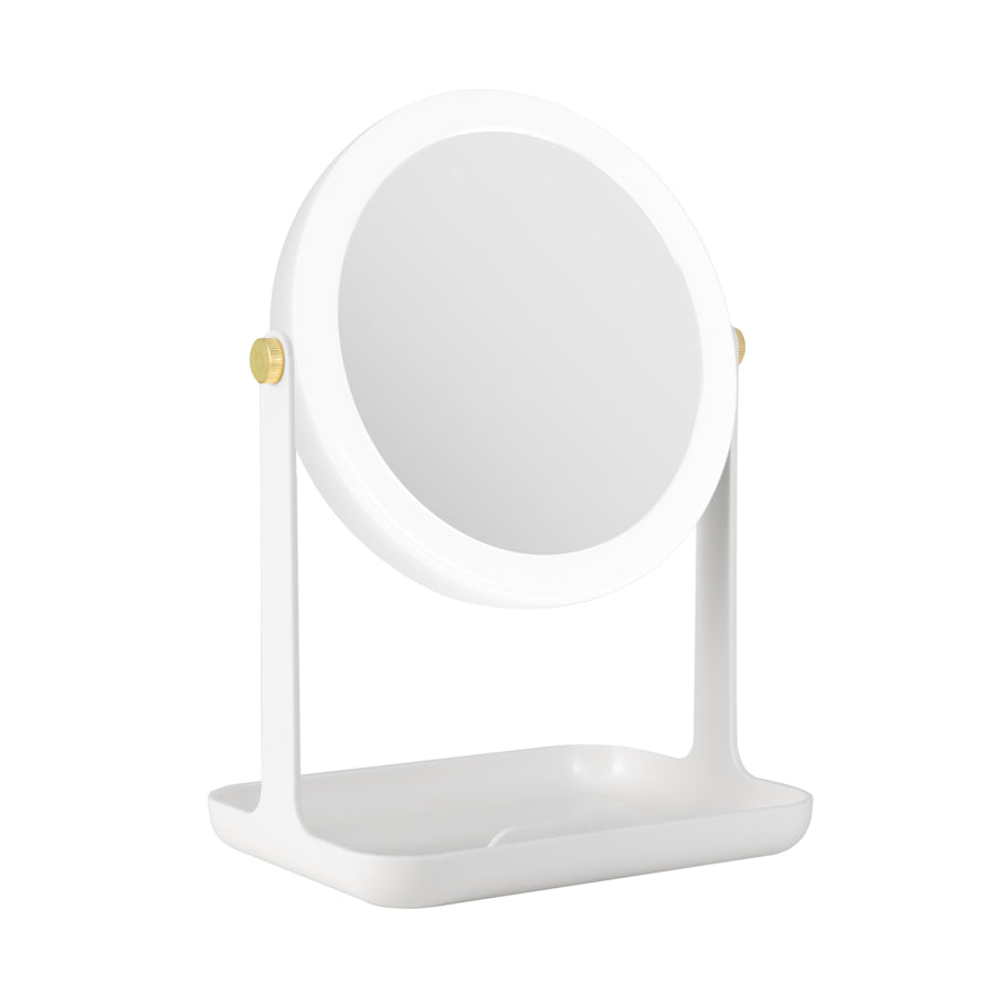 zadro-espejo-de-maquillaje-iluminado-con-luz-led-bandeja-y-soporte-de-m-vil image 4