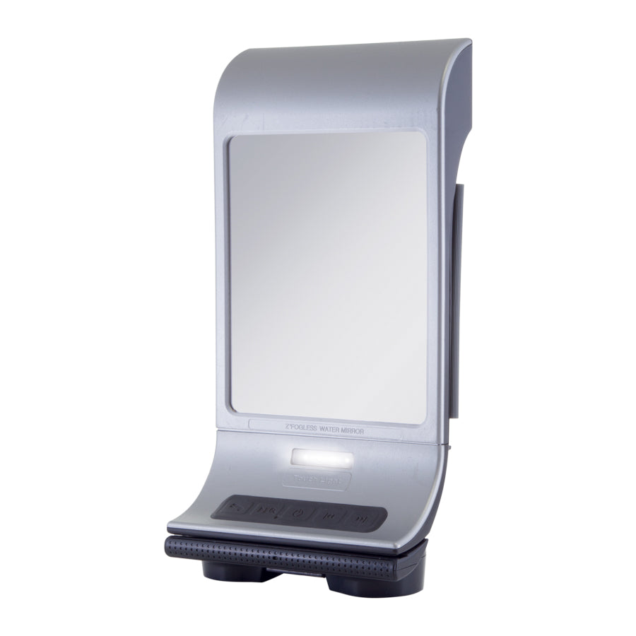 zadro-espejo-de-ducha-antivaho-iluminado-con-altavoz-bluetooth-y-montaje-de-pare image 1