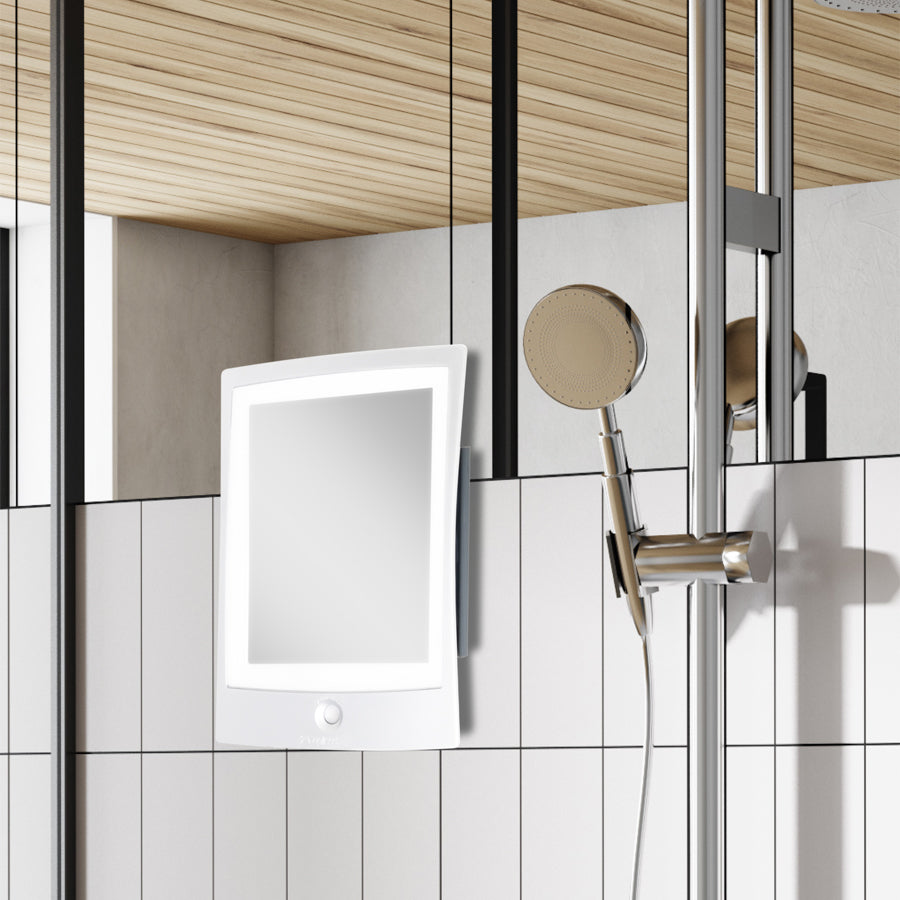 zadro-espejo-de-ducha-antivaho-con-luz-led-recargable-y-montaje-adhesivo image 8
